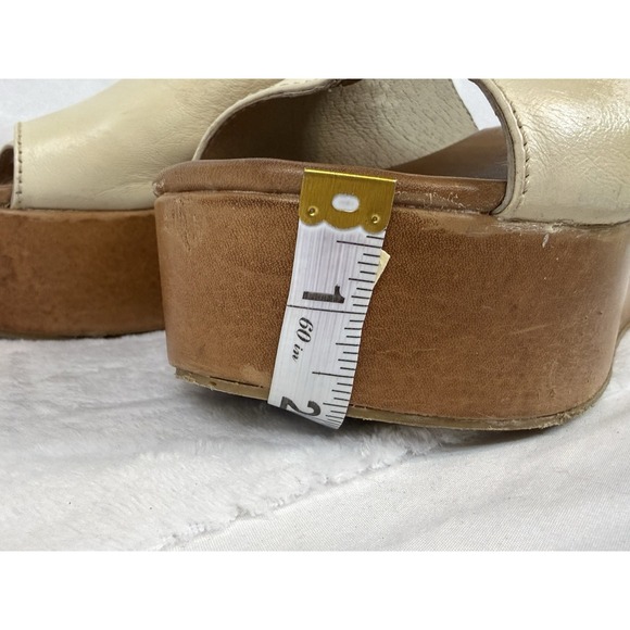 Freebird by Steven Loveland Brown Leather Slide Sandals Platform Women's US 10 - Picture 11 of 12